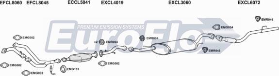 EuroFlo CLCHA30 3001C - Система випуску ОГ autocars.com.ua