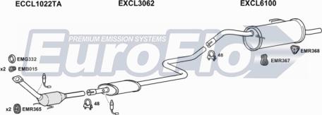 EuroFlo CLCOL13 1018E - Система випуску ОГ autocars.com.ua