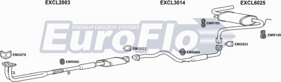 EuroFlo CLCOL13 1004 - Система випуску ОГ autocars.com.ua