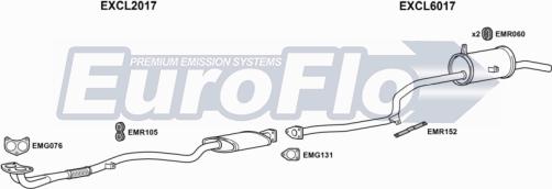 EuroFlo CLCOL18D 1001B - Система випуску ОГ autocars.com.ua