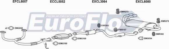 EuroFlo CLFTO20 4001A - Система випуску ОГ autocars.com.ua