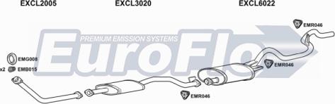 EuroFlo CLL2025D 8008A - Система випуску ОГ autocars.com.ua