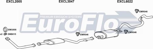 EuroFlo CLL2025D 8008B - Система випуску ОГ autocars.com.ua