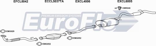 EuroFlo CLL2025D 8025 - Система випуску ОГ autocars.com.ua