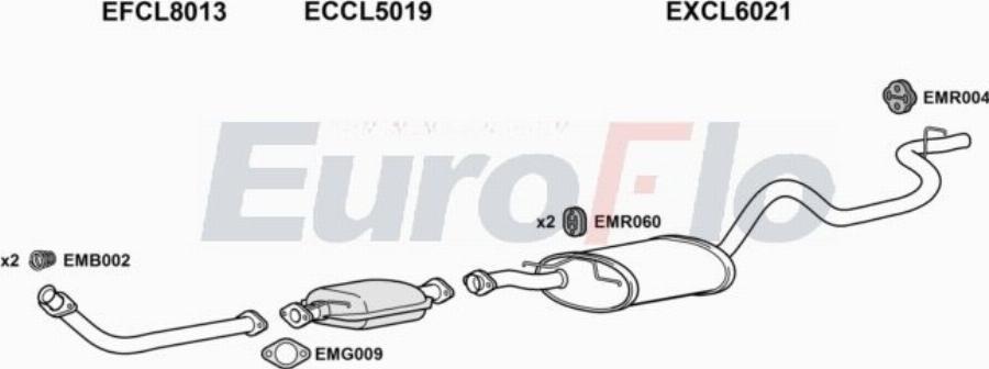 EuroFlo CLL3020 7001A00 - Система випуску ОГ autocars.com.ua