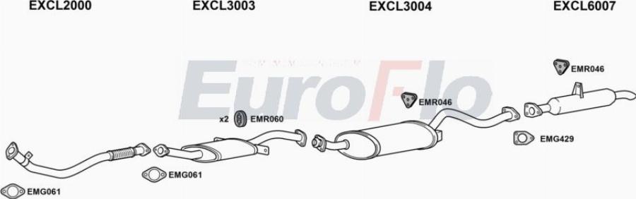 EuroFlo CLSHO28D 3001A00 - Система випуску ОГ autocars.com.ua