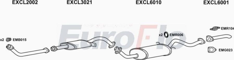 EuroFlo CLSHO25D 3004A00 - Система випуску ОГ autocars.com.ua