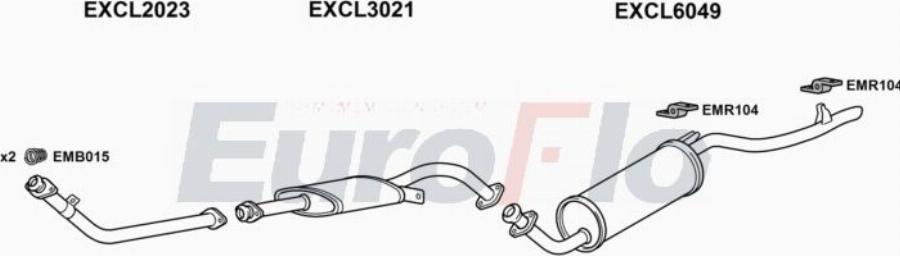 EuroFlo CLSHO26 3001A00 - Система випуску ОГ autocars.com.ua