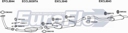 EuroFlo CLSHO32D 3004C - Система випуску ОГ autocars.com.ua