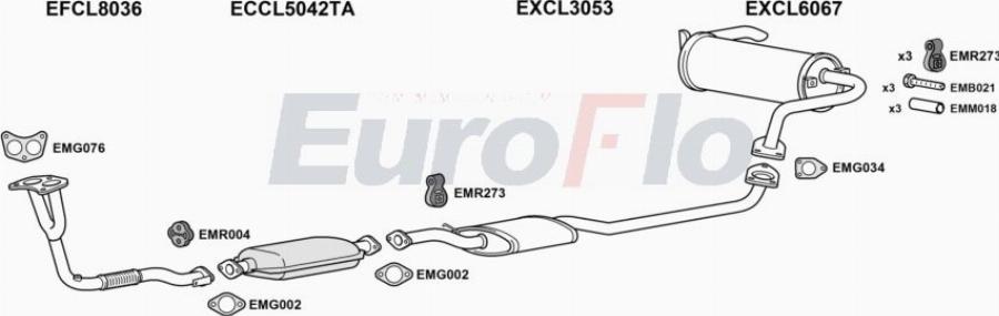 EuroFlo CLSHOP20 3001A00 - Система випуску ОГ autocars.com.ua