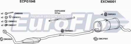 EuroFlo PGPAR19D 7004A - Система випуску ОГ autocars.com.ua