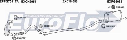 EuroFlo CNBERM16D 6004B - Система випуску ОГ autocars.com.ua