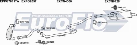 EuroFlo CNBERM16D 6008B - Система випуску ОГ autocars.com.ua