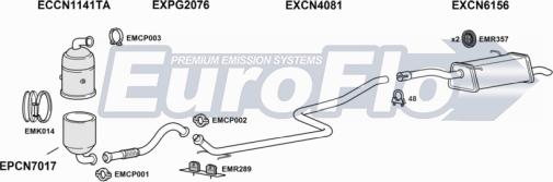 EuroFlo CNBERM16D 6015 - Система випуску ОГ autocars.com.ua