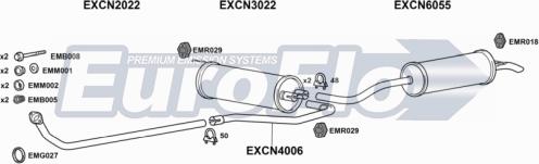 EuroFlo CNBX19 1001 - Система випуску ОГ autocars.com.ua