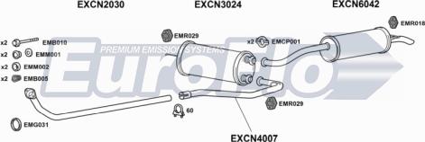 EuroFlo CNBX17D 1004 - Система випуску ОГ autocars.com.ua