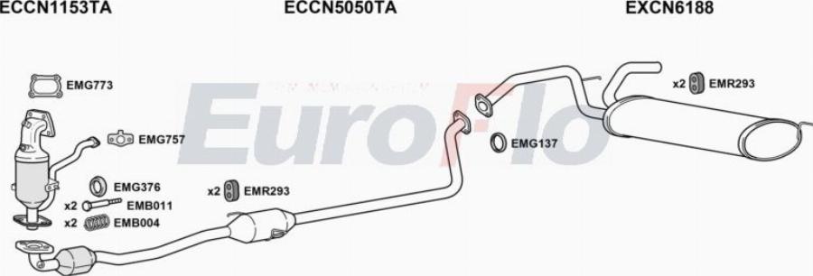 EuroFlo CNC110 1008B - Система випуску ОГ autocars.com.ua