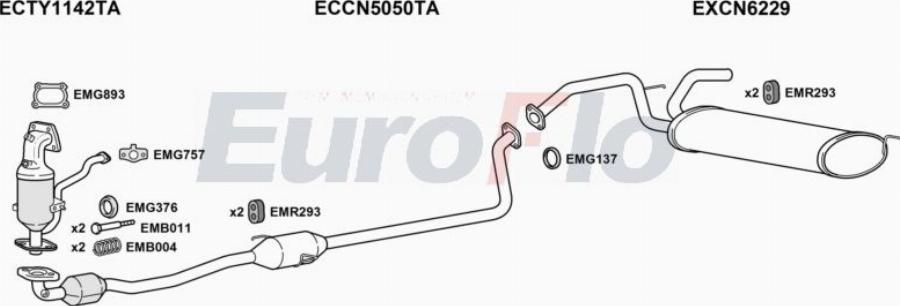 EuroFlo CNC110 1016 - Система випуску ОГ autocars.com.ua