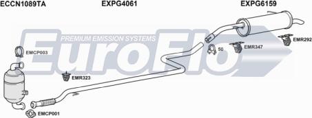 EuroFlo CNC3PI16D 6001 - Система випуску ОГ autocars.com.ua