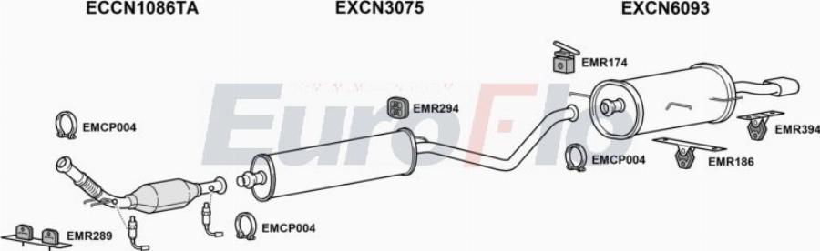 EuroFlo CNC420 4008A00 - Система випуску ОГ autocars.com.ua