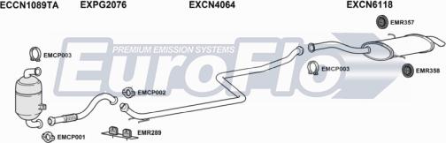 EuroFlo CNC4PI16D 6001A - Система випуску ОГ autocars.com.ua