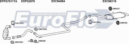 EuroFlo CNC4PI16D 6001B - Система випуску ОГ autocars.com.ua