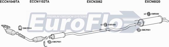 EuroFlo CNC520 3004B - Система випуску ОГ autocars.com.ua