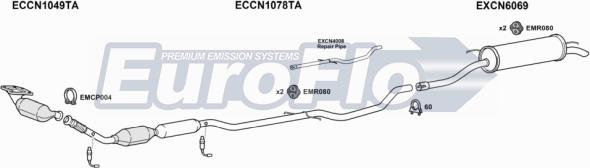 EuroFlo CNC520 3004C - Система випуску ОГ autocars.com.ua