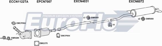 EuroFlo CNC522D 3004 - Система випуску ОГ autocars.com.ua