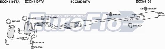 EuroFlo CNC530 3001A - Система випуску ОГ autocars.com.ua