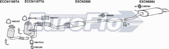 EuroFlo CNC530 3001C - Система випуску ОГ autocars.com.ua