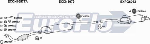 EuroFlo CNC820D 6001A - Система випуску ОГ autocars.com.ua