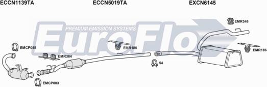 EuroFlo CNC820D 6004A - Система випуску ОГ autocars.com.ua