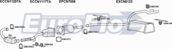EuroFlo CNC820D 6004C - Система випуску ОГ autocars.com.ua