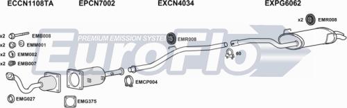 EuroFlo CNC822D 6001A - Система випуску ОГ autocars.com.ua