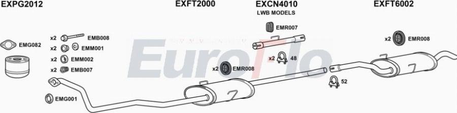 EuroFlo CNDIS19D 7001 - Система випуску ОГ autocars.com.ua