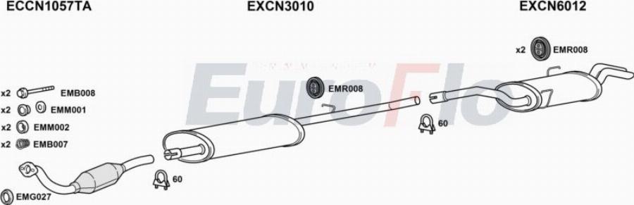 EuroFlo CNDIS20D 9011A00 - Система випуску ОГ autocars.com.ua