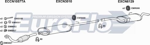 EuroFlo CNDIS20D 9011B - Система випуску ОГ autocars.com.ua