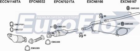 EuroFlo CNREL22D 7011B - Система випуску ОГ autocars.com.ua