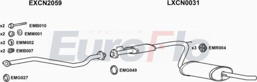 EuroFlo FTDUC28D 0706LHD - Система випуску ОГ autocars.com.ua