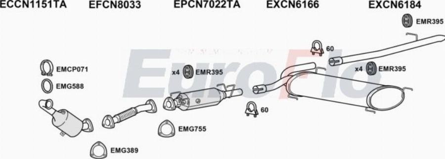 EuroFlo PGBOX30D 7004B - Система випуску ОГ autocars.com.ua