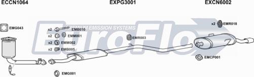 EuroFlo CNSAX16 1011A - Система випуску ОГ autocars.com.ua