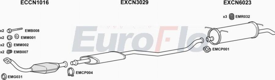 EuroFlo CNXAN21D 3001A00 - Система випуску ОГ autocars.com.ua