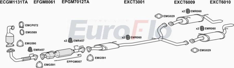 EuroFlo CTCAP20D 3004A00 - Система випуску ОГ autocars.com.ua