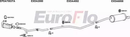 EuroFlo DADUS15D 7001B - Система випуску ОГ autocars.com.ua