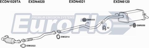 EuroFlo DNNOT15D 6004A - Система випуску ОГ autocars.com.ua