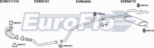 EuroFlo RNTRA20D 7004A - Система випуску ОГ autocars.com.ua