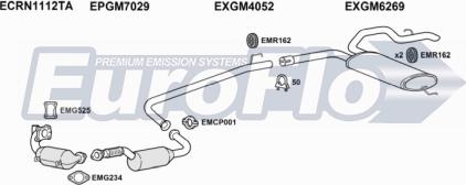 EuroFlo RNTRA20D 7004B - Система випуску ОГ autocars.com.ua