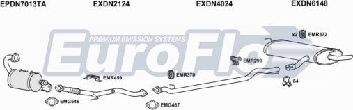 EuroFlo DNQAS16D 3008 - Система випуску ОГ autocars.com.ua