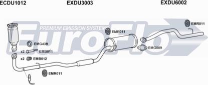 EuroFlo DUCUO10 1001B - Система випуску ОГ autocars.com.ua